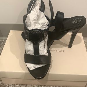 4”,  Sandal with 1/2” platform